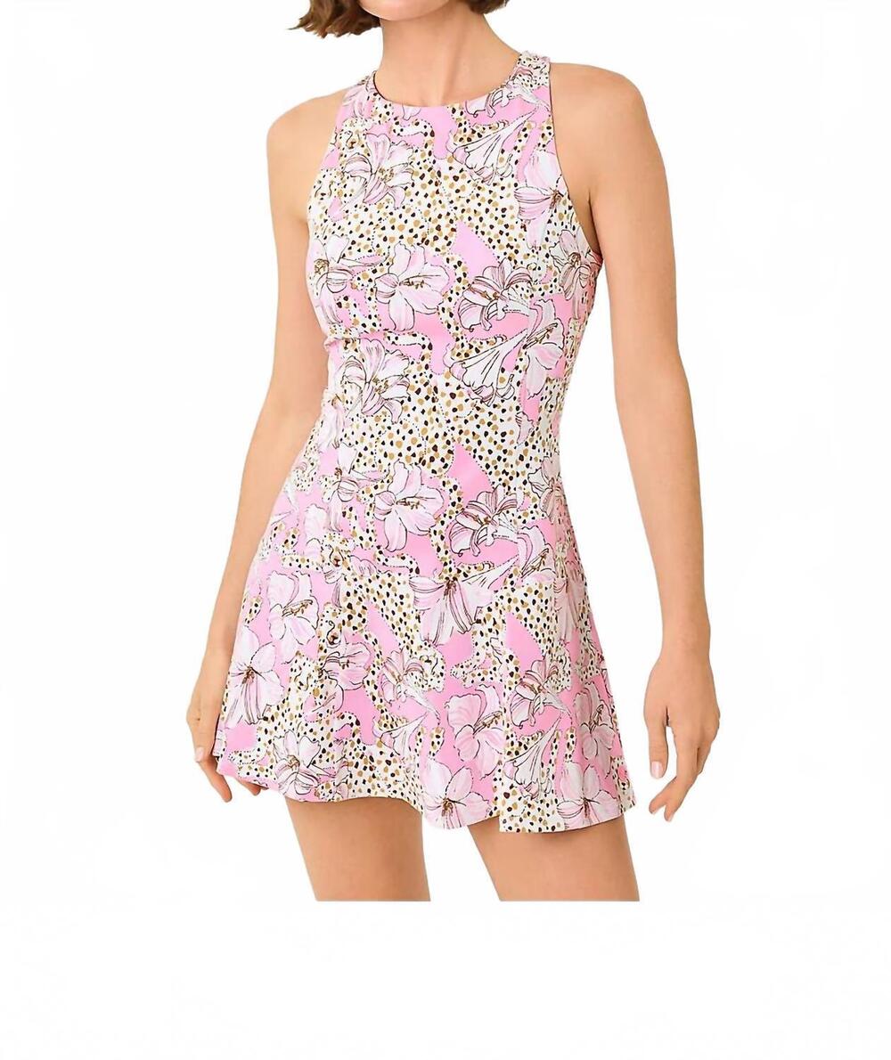 NEW LILLY PULITZER upf 50+ luxletic westley active dress in conch shell pink wil